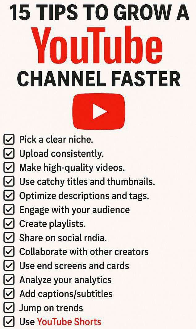 Youtube Channel Growing Tips