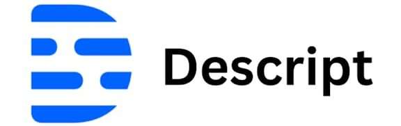 Blue Logo & write descript with Black color